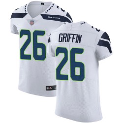Elite Men's Shaquill Griffin White Road Jersey - #26 Football Seattle Seahawks