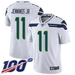 Limited Men's Gary Jennings Jr. White Road Jersey - #11 Football Seattle Seahawks 100th Season Vapor Untouchable