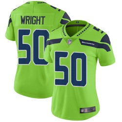 Elite Women's K.J. Wright Green Jersey - #50 Football Seattle Seahawks Rush Vapor Untouchable