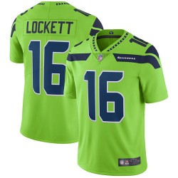 Elite Men's Tyler Lockett Green Jersey - #16 Football Seattle Seahawks Rush Vapor Untouchable
