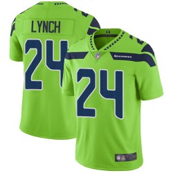 Elite Youth Marshawn Lynch Green Jersey - #24 Football Seattle Seahawks Rush Vapor Untouchable