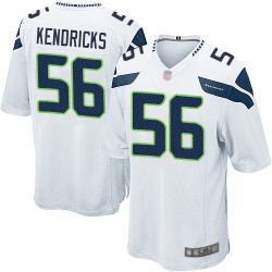 Game Men's Mychal Kendricks White Road Jersey - #56 Football Seattle Seahawks
