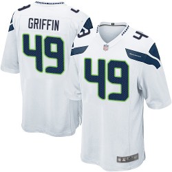 Game Men's Shaquem Griffin White Road Jersey - #49 Football Seattle Seahawks