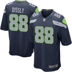 Game Men's Will Dissly Navy Blue Home Jersey - #88 Football Seattle Seahawks