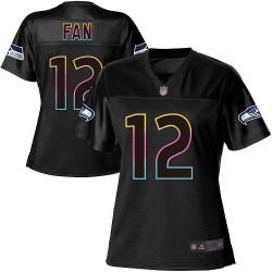 Game Women's 12th Fan Black Jersey - Football Seattle Seahawks Fashion
