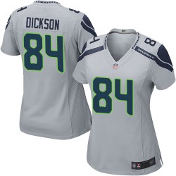 Game Women's Ed Dickson Grey Alternate Jersey - #84 Football Seattle Seahawks