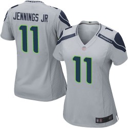 Game Women's Gary Jennings Jr. Grey Alternate Jersey - #11 Football Seattle Seahawks