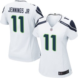 Game Women's Gary Jennings Jr. White Road Jersey - #11 Football Seattle Seahawks