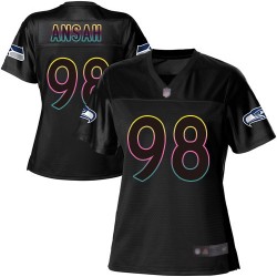 Game Women's Ezekiel Ansah Black Jersey - #98 Football Seattle Seahawks Fashion