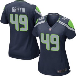 Game Women's Shaquem Griffin Navy Blue Home Jersey - #49 Football Seattle Seahawks
