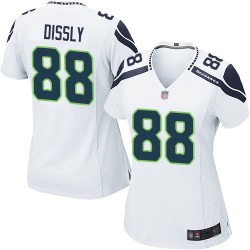 Game Women's Will Dissly White Road Jersey - #88 Football Seattle Seahawks