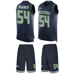 Limited Men's Bobby Wagner Navy Blue Jersey - #54 Football Seattle Seahawks Tank Top Suit