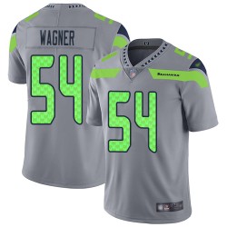 Limited Men's Bobby Wagner Silver Jersey - #54 Football Seattle Seahawks Inverted Legend