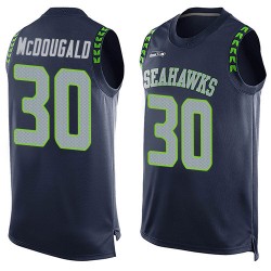 Limited Men's Bradley McDougald Navy Blue Jersey - #30 Football Seattle Seahawks Player Name & Number Tank Top