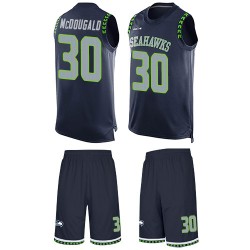 Limited Men's Bradley McDougald Navy Blue Jersey - #30 Football Seattle Seahawks Tank Top Suit