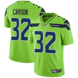 Limited Men's Chris Carson Green Jersey - #32 Football Seattle Seahawks Rush Vapor Untouchable