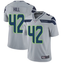 Limited Men's Delano Hill Grey Alternate Jersey - #42 Football Seattle Seahawks Vapor Untouchable