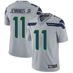 Limited Men's Gary Jennings Jr. Grey Alternate Jersey - #11 Football Seattle Seahawks Vapor Untouchable