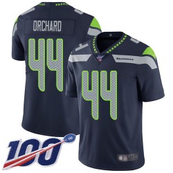 Limited Men's Nate Orchard Navy Blue Home Jersey - #44 Football Seattle Seahawks 100th Season Vapor Untouchable