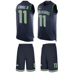 Limited Men's Gary Jennings Jr. Navy Blue Jersey - #11 Football Seattle Seahawks Tank Top Suit