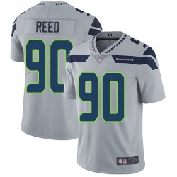Limited Men's Jarran Reed Grey Alternate Jersey - #90 Football Seattle Seahawks Vapor Untouchable
