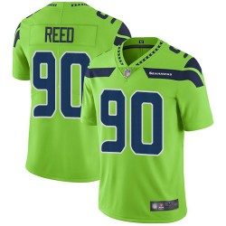 Limited Men's Jarran Reed Green Jersey - #90 Football Seattle Seahawks Rush Vapor Untouchable