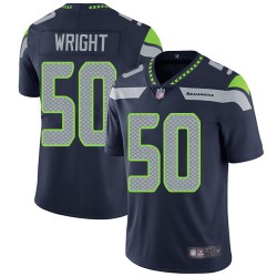 Limited Men's K.J. Wright Navy Blue Home Jersey - #50 Football Seattle Seahawks Vapor Untouchable