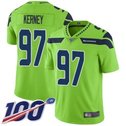Limited Men's Patrick Kerney Green Jersey - #97 Football Seattle Seahawks 100th Season Rush Vapor Untouchable
