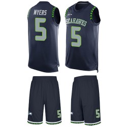 Limited Men's Jason Myers Navy Blue Jersey - #5 Football Seattle Seahawks Tank Top Suit
