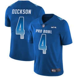 Limited Men's Michael Dickson Royal Blue Jersey - #4 Football Seattle Seahawks NFC 2019 Pro Bowl