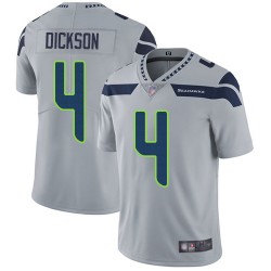 Limited Men's Michael Dickson Grey Alternate Jersey - #4 Football Seattle Seahawks Vapor Untouchable