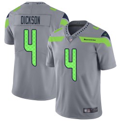 Limited Men's Michael Dickson Silver Jersey - #4 Football Seattle Seahawks Inverted Legend