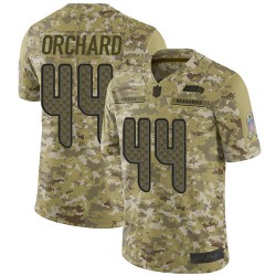 Limited Men's Nate Orchard Camo Jersey - #44 Football Seattle Seahawks 2018 Salute to Service