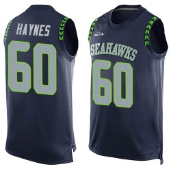 Limited Men's Phil Haynes Navy Blue Jersey - #60 Football Seattle Seahawks Player Name & Number Tank Top