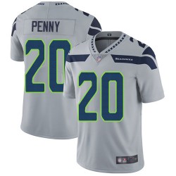 Limited Men's Rashaad Penny Grey Alternate Jersey - #20 Football Seattle Seahawks Vapor Untouchable