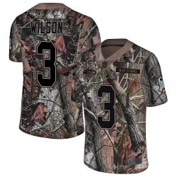 Limited Men's Russell Wilson Camo Jersey - #3 Football Seattle Seahawks Rush Realtree