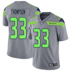 Limited Men's Tedric Thompson Silver Jersey - #33 Football Seattle Seahawks Inverted Legend