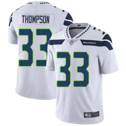 Limited Men's Tedric Thompson White Road Jersey - #33 Football Seattle Seahawks Vapor Untouchable