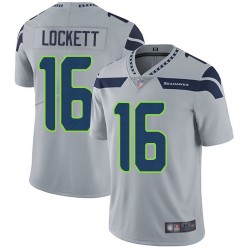 Limited Men's Tyler Lockett Grey Alternate Jersey - #16 Football Seattle Seahawks Vapor Untouchable