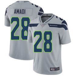 Limited Men's Ugo Amadi Grey Alternate Jersey - #28 Football Seattle Seahawks Vapor Untouchable