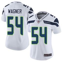 Limited Women's Bobby Wagner White Road Jersey - #54 Football Seattle Seahawks Vapor Untouchable