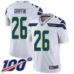 Limited Men's Shaquill Griffin White Road Jersey - #26 Football Seattle Seahawks 100th Season Vapor Untouchable