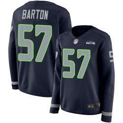 Limited Women's Cody Barton Navy Blue Jersey - #57 Football Seattle Seahawks Therma Long Sleeve