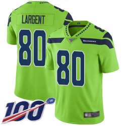 Limited Men's Steve Largent Green Jersey - #80 Football Seattle Seahawks 100th Season Rush Vapor Untouchable