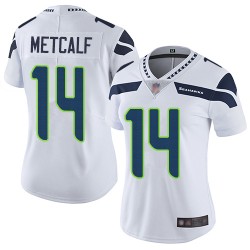 Limited Women's D.K. Metcalf White Road Jersey - #14 Football Seattle Seahawks Vapor Untouchable