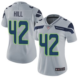 Limited Women's Delano Hill Grey Alternate Jersey - #42 Football Seattle Seahawks Vapor Untouchable