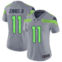 Limited Women's Gary Jennings Jr. Silver Jersey - #11 Football Seattle Seahawks Inverted Legend