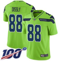 Limited Men's Will Dissly Green Jersey - #88 Football Seattle Seahawks 100th Season Rush Vapor Untouchable