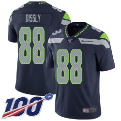 Limited Men's Will Dissly Navy Blue Home Jersey - #88 Football Seattle Seahawks 100th Season Vapor Untouchable