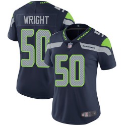 Limited Women's K.J. Wright Navy Blue Home Jersey - #50 Football Seattle Seahawks Vapor Untouchable